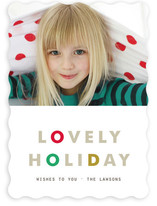 Lovely Rhythm Holiday Photo Cards