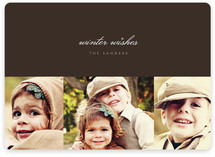 Sable and Sparkle Holiday Photo Cards