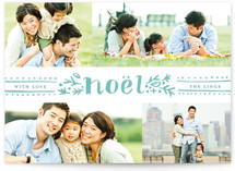 Dotted Noel Holiday Photo Cards