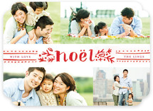 Dotted Noel Holiday Photo Cards