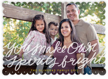 You Make Our Spirits Bright Holiday Photo Cards