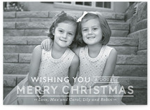 Merry Christmas x2 Holiday Photo Cards