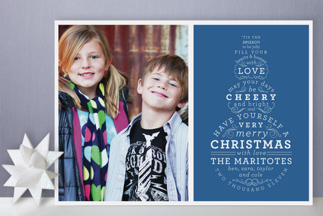 Snowman Type Holiday Photo Cards