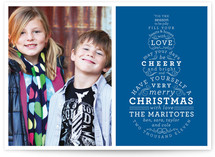 Snowman Type Holiday Photo Cards