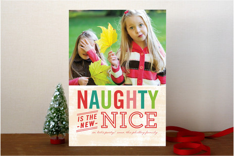 Naughty is Nice Holiday Photo Cards