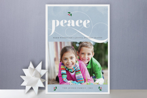 Tranquility Holiday Photo Cards