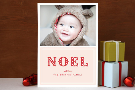 Noel Stardust Holiday Photo Cards