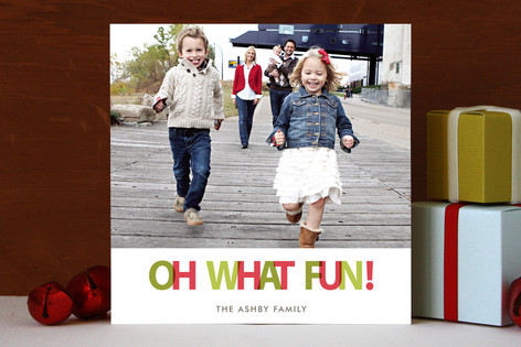 Oh What Color Holiday Photo Cards
