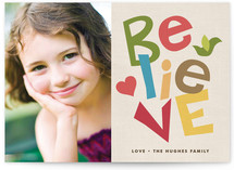 Believe Always Holiday Photo Cards