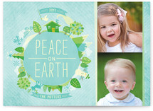 Peace is Cool Holiday Photo Cards