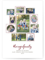 Family Wall Holiday Photo Cards