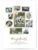 Family Wall Holiday Photo Cards