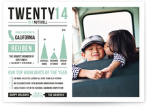 Year in a Nutshell Holiday Photo Cards