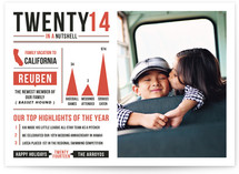 Year in a Nutshell Holiday Photo Cards