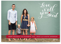 Love is All You Need Holiday Photo Cards