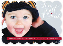 Love is All You Need Holiday Photo Cards