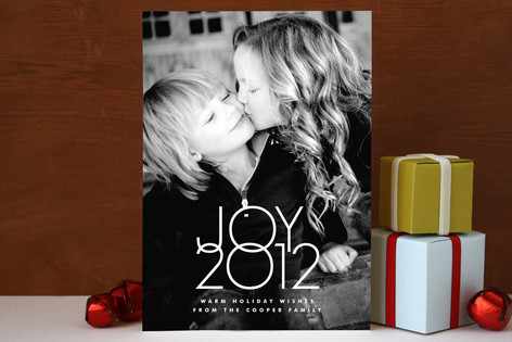 Typeset Joy Holiday Photo Cards