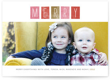 Just Merry Holiday Photo Cards
