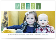 Just Merry Holiday Photo Cards