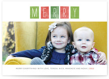 Just Merry Holiday Photo Cards