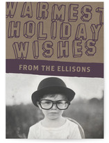 Oiled Parchment Holiday Photo Cards