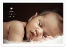 Us and the Baby Holiday Photo Cards