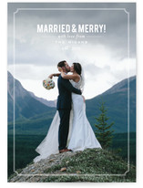 Married and Merry! Holiday Photo Cards