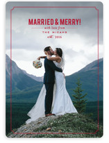 Married and Merry! Holiday Photo Cards