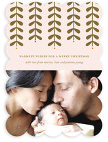 Modern Mistletoe Holiday Photo Cards