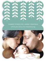 Modern Mistletoe Holiday Photo Cards