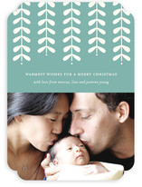 Modern Mistletoe Holiday Photo Cards