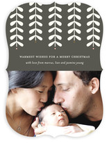 Modern Mistletoe Holiday Photo Cards