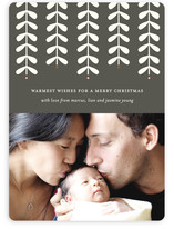 Modern Mistletoe Holiday Photo Cards