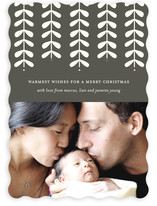 Modern Mistletoe Holiday Photo Cards