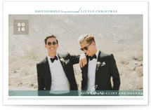 A Married Little Christmas Holiday Photo Cards