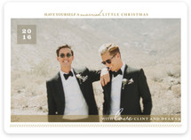 A Married Little Christmas Holiday Photo Cards