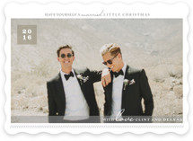 A Married Little Christmas Holiday Photo Cards