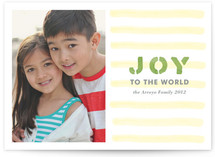 Stamped Joy Holiday Photo Cards