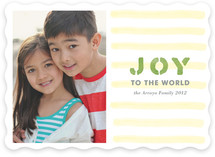 Stamped Joy Holiday Photo Cards