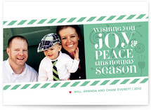 Candy Stripes Holiday Photo Cards