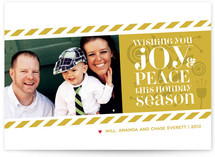 Candy Stripes Holiday Photo Cards