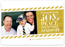 Candy Stripes Holiday Photo Cards