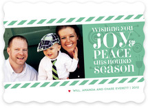 Candy Stripes Holiday Photo Cards