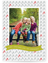 Tree Pattern Holiday Photo Cards