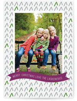 Tree Pattern Holiday Photo Cards