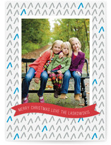 Tree Pattern Holiday Photo Cards
