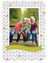 Tree Pattern Holiday Photo Cards