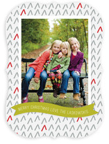 Tree Pattern Holiday Photo Cards