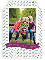 Tree Pattern Holiday Photo Cards