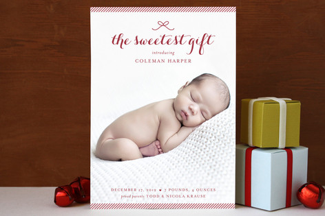 Sweetest Gift Holiday Photo Cards